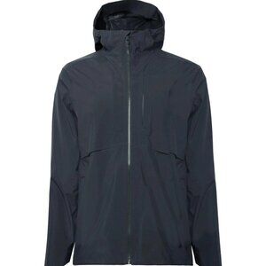 Lululemon Women's Black Outpour Shell Hooded Training Rain Jacket Size M